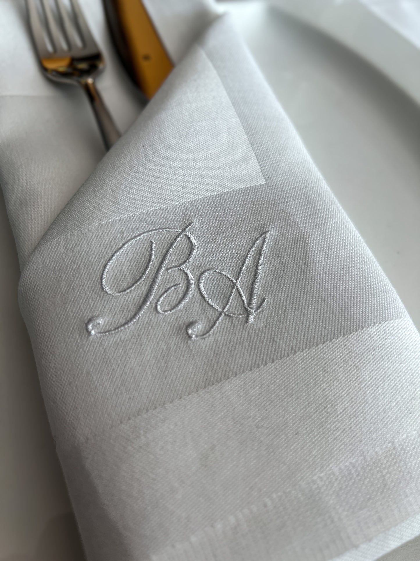Hochzeits Servierte Monogramm